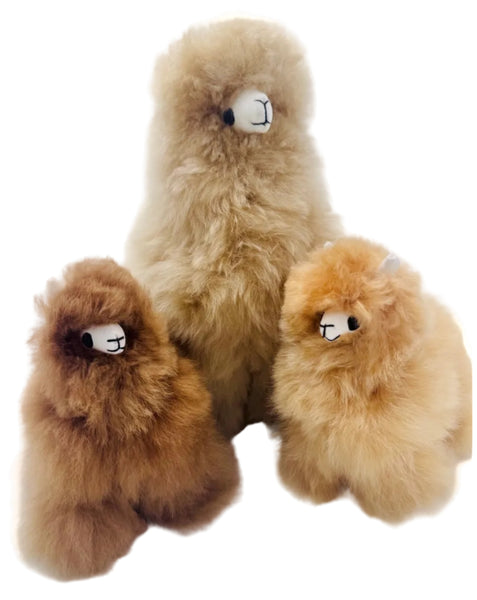 Handmade Standing Alpaca Toy