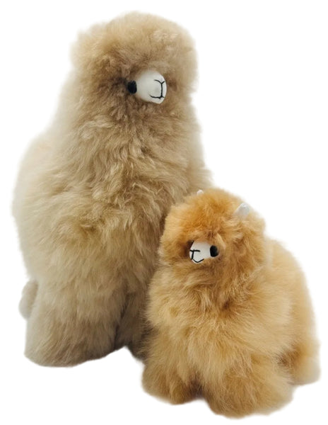 Handmade Standing Alpaca Toy