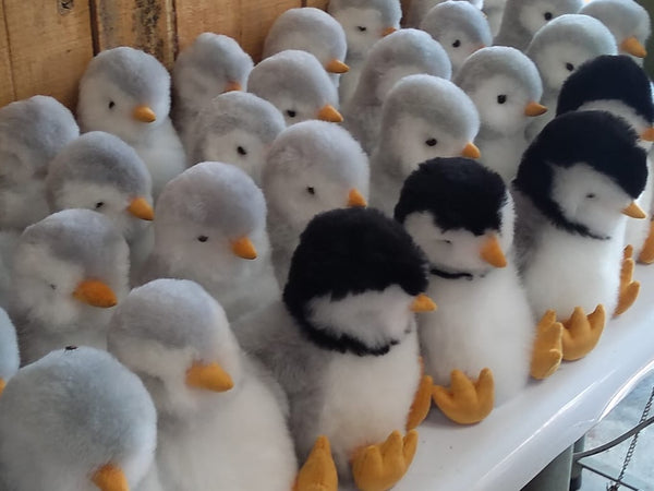 Handmade Penguin Alpaca fur toy