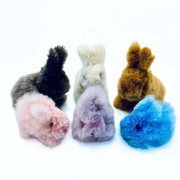 Handmade Alpaca White Bunny Toy