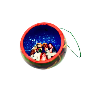 Nativity Round Gourd