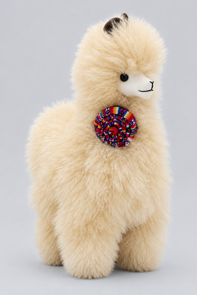 Handmade Standing Alpaca Toy