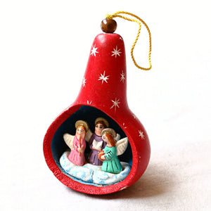 Christmas Gourd Ornament Angels