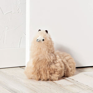 Doorstop Sitting Alpaca Toy