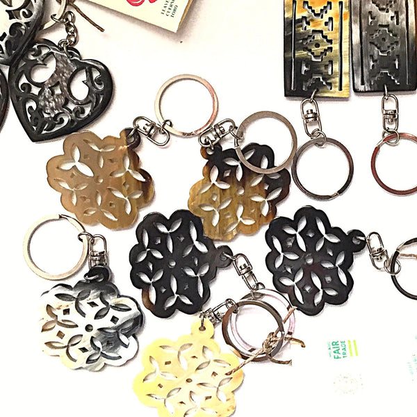 Recycled Flower Key Chain
