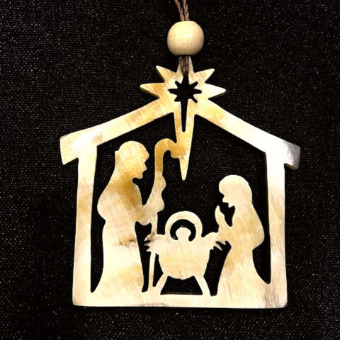 Recycled Nativity Scene Ornament