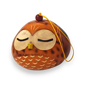 Christmas Gourd Ornament Owl