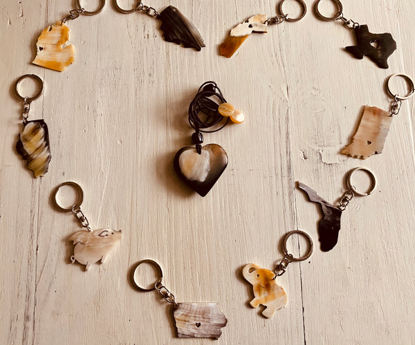 Iowa Key Chain, Magnet and Ornament