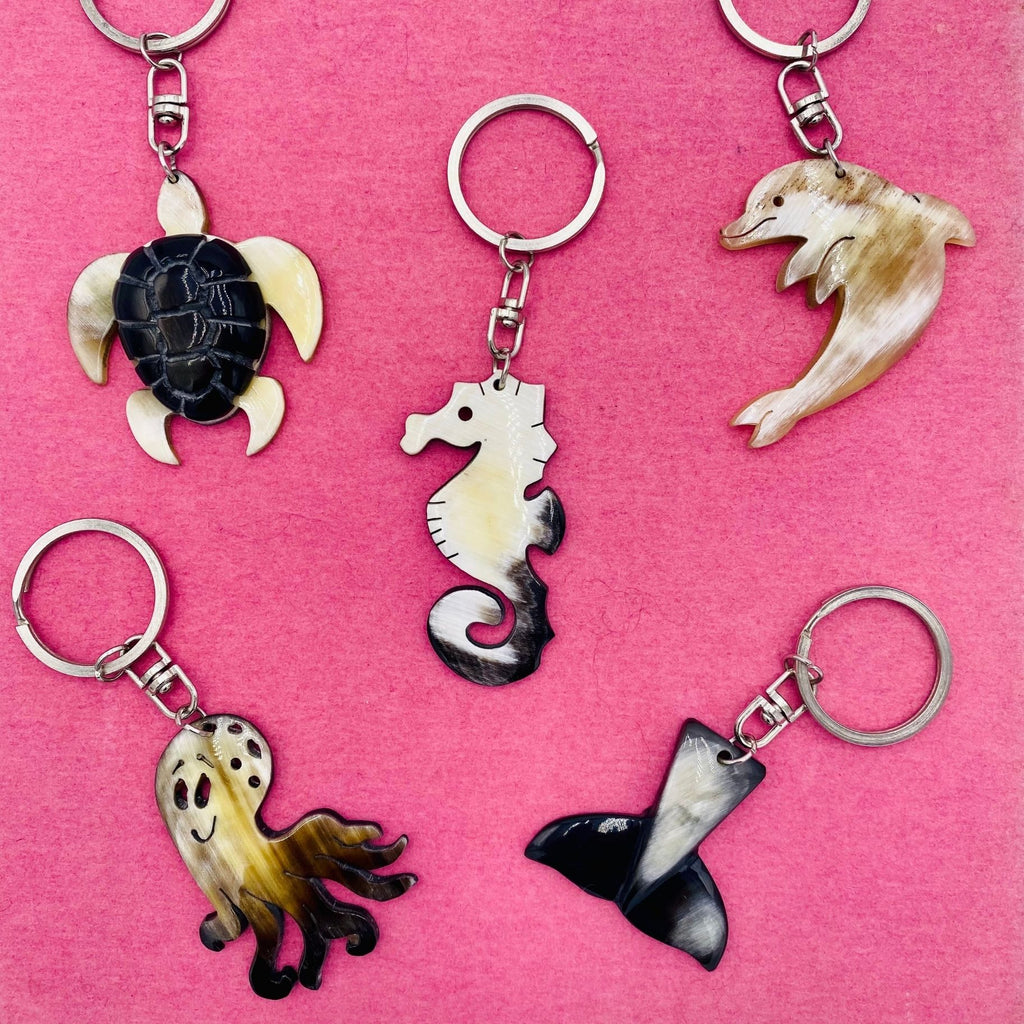 ♻️ Sea World Recycled Horn Key Chains – Blossom Inspirations, a Fair ...