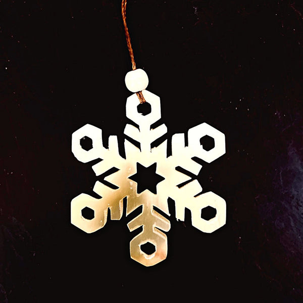 Recycled Snowflakes Ornament