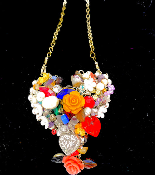 Miracle Heart Statement Necklace