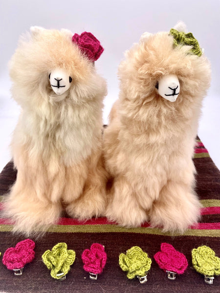 Handmade Standing Alpaca Toy